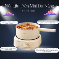 Nồi Lẩu Điện Mini Đa Năng 2.5L Bear SB-NL25 Tiện Lợi, Dễ Dàng Sử Dụng Cho Gia Đình