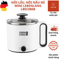 Nồi lẩu điện mini đa năng LEBENLANG LBEC0808 1500ml,nồi lẩu mini, nồi nhỏ, nồi điện bé, nồi ăn lẩu