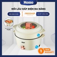 Nồi lẫu điện | Nồi hấp 2 tầng | Nồi hấp điện đa năng RAF R5403 Hấp Nhanh, Nấu Ngon Mọi Món Ăn C117