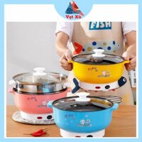 Nồi Lẩu Điện Size To, Nồi Nấu Đồ Ăn ( Màu ngẫu nhiên)