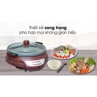 Nồi lẩu điện Sunhouse SH-535L Nâu 3.5 lít