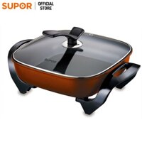 Nồi lẩu điện Supor 5L H30FK802VN-136 chống dính, nồi lẩu đa năng, chiên nấu xào tiện lợi