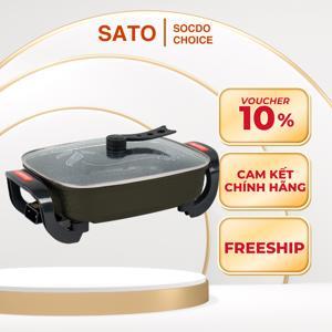 Nồi lẩu đúc chữ nhật Sato 50NL51 5.0L