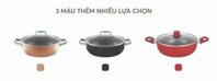 Nồi lẩu Elmich Smart Cook 5552KMB 3 đáy nắp kính. đáy từ, 26cm