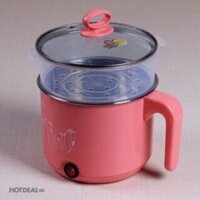 Nồi lẩu Hàn Quốc 1,8 lít 2 lớp ruột inox có thêm tầng hấp