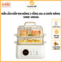 Nồi lẩu hấp đa năng UNIE UE668, 8 chức năng nấu tự động, điều chỉnh công suất, dung tích 10L, hấp gà nguyên con BH12T