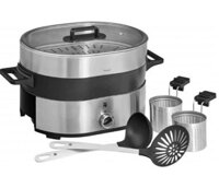 NỒI LẨU HẤP ĐIỆN 2 IN 1 WMF LONO HOT POT AND STEAM