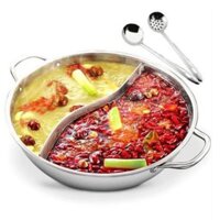 Nồi lẩu inox 2 ngăn Hotpot 30 cm