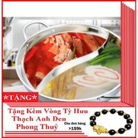 NỒI LẨU INOX 2 NGĂN NẮP KÍNH