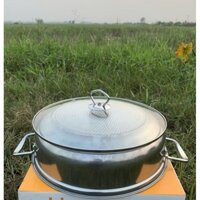 NỒI LẨU INOX ĐẠT TƯỜNG 30CM NẤU BẾP TỪ PHÙ HỢP VỚI MỌI LOẠI BẾP, ĐÁY CHỐNG CHÁY SÁT, DẦY DẶN