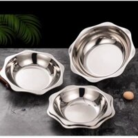 Nồi lẩu inox hình tròn vành hình bông hoa, nồi lẩu lẩu hình mặt trời - Nồi lẩu hoa nấu được bếp từ
