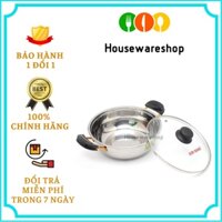 Nồi lẩu Inox nắp kiếng Kim Hằng-Nhiều kích thước từ 20cm-26cm