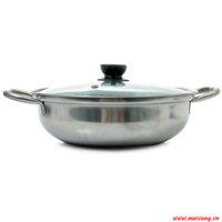 Nồi lẩu inox nắp kiếng size 24cm