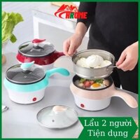 Nồi lẩu mini 2 tầng đa năng tặng kèm lồng hấp cao cấp (giao mầu ngẫu nhiên)