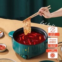 Nồi Lẩu Mini 3 Nấc Nhiệt 28cm Kèm Giá Hấp Inox