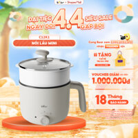 Nồi Lẩu Mini Bear Đa Năng Ca Nấu Mì Hấp Luộc Xào 2 Tầng Dung Tích 1.2L Cho Một Người Sinh Viên Văn Phòng C12K1