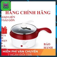 Nồi lẩu mini ca[ bảo hành 12 tháng]  nấu mì điện hấp đa năng 2 tầng hàn quốc chính hãng