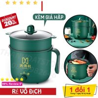 Nồi lẩu mini đa năng 2 tầng ca nấu mì điện hấp hàn quốc. Bảo hành 12 tháng
