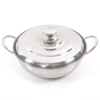 Nồi lẩu nắp Inox -  30cm