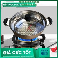 Nồi Lẩu Nắp Kính 28Cm Inox 304 Chống Rỉ Sét Đáy Sần - Bếp Từ Gía Tốt Nhất - Nồi Bảo Hành Lỗi 1 Đổi 1