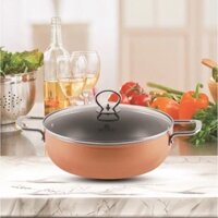 Nồi lẩu nhôm chống dính vân đá đáy từ cao cấp 26cm Smartcook 5552KMB phủ chống dính 2 lớp