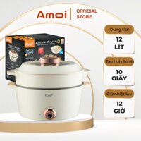 Nồi lẫu | Nồi hấp điện | Nồi hấp 2 tầng đa năng RAF R5403  Vừa Nấu Vừa Hấp, Giữ Trọn Dinh Dưỡng C117
