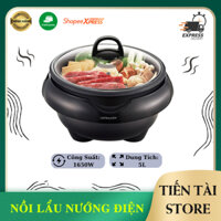 Nồi Lẩu Nướng Đa Năng Lock and Lock 5L EJP331BLK, Dung Tích 5L, Công Suất 1600W, Bảo Hành 12 Tháng