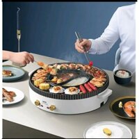 Nồi lẩu nướng đa năng tròn loại to, thích hợp dùng trong bữa ăn , bữa tiệc tại nhà