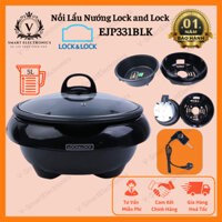 Nồi Lẩu Nướng Đa Năng Lock&Lock EJP331BLK 5 Lít, Công Suất 1350 - 1650W, Size 28CM, Thiết Kế Đẹp - Hàng Chính Hãng