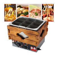 Nồi lẩu oden 9 ngăn, bếp nấu lẩu xiên que tự chọn 9 ngăn [BH 12 Tháng]0