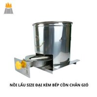 Nồi Lẩu Sâu Lòng Inox Size Đại Kèm Bếp Cồn - Bộ Bếp Lẩu Chuyên Dụng & Tiện Lợi Với Ngăn Châm Cồn, bếp cồn Chắn Gió Tốt,bếp cồn đẹp,bếp cồn cao cấp,bếp cồn lẩu,bếp cồn chắn gió,chắn gió bếp cồn siêu tốt, cách dùng bếp cồn an toàn.