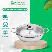 Nồi Lẩu Thái iNOX 304 TUIDO SHOP Nồi Lẩu Cao Cấp 3 Đáy Thái Lan OR-HT3, Đường Kính 30Cm, Sử Dụng Các Loại Bếp - NLT03