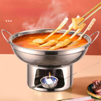 Nồi Lẩu Tom Yum Thái Nhỏ Chiang Mai Ẩm Thực Thái Thịt Bò Nồi Khô Nồi Lẩu Inox Bếp Cồn Nồi Lẩu Mini Dùng Thương Mại Gia Đình Ngoài Trời Ký Túc Xá Dụng Cụ Nấu Nồi Lẩu Tích Hợp Nhiệt Cao Cấp Không Lớp Phủ