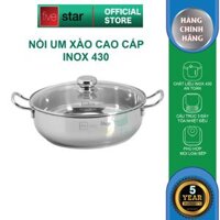 Nồi lẩu um xào đa năng đáy từ Fivestar nắp kính - 28 cm