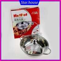 Nồi lẩu uyên ương hai ngăn dùng bếp từ