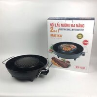 NỒI LẨU VÀ NƯỚNG 2IN1 MATIKA MTK-9238