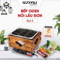 Nồi Lẩu Xiên Que 9 Ngăn Tự Chọn HJ-1, Bếp Nhúng Lẩu Oden, Nồi Nấu Lẩu Tokbokki Đơn Bảo Hành 12 Tháng