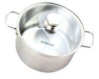 Nồi lẻ Fivestar 20cm vung kính đáy 3 lớp