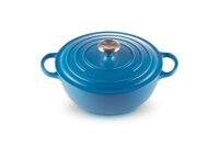 Nồi LeCreuset La Marmite, schwarzes Interieur. 26cm Marseille Blau màu xanh nước biển