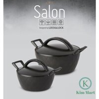 Nồi Lock&Lock Salon Chống Dính Ceramic Đáy Từ GTH3182-IH 18cm / GTH3242-IH 24cm - Chính hãng