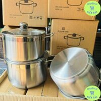 NỒI LUỘC GÀ 2 ĐÁY COOKING SIZE TỪ 26 ĐẾN 32CM