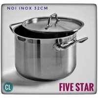 Nồi Luộc Gà Fivestar -Inox 430- 32cm- Dung Tích 18 Lít -Dùng Được Bếp Từ - Bảo Hành 5 Năm- chính hãng