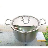 Nồi luộc gà FiveStar vung inox 3 đáy - bếp từ - Nồi 28cm