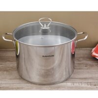 Nồi luộc gà inox 3 đáy 28cm Sunhouse SH28LG