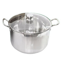 Nồi luộc gà Inox 3 đáy Fivestar 36cm 20 lít dùng bếp từ vung kính