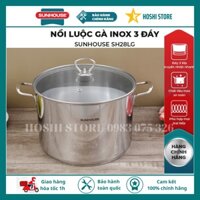 Nồi luộc gà inox 3 đáy SUNHOUSE SH28LG