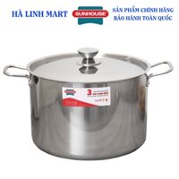 Nồi luộc gà inox 3 đáy Sunhouse SHG300 - Nồi luộc gà to size 30, 32 cm - Nồi luộc gà bếp từ