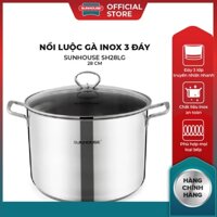 Nồi luộc gà Inox 3 đáy Sunhouse SH28LG