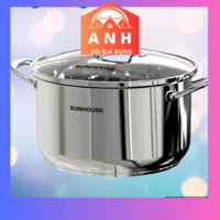 Nồi luộc gà inox 3 đáy SUNHOUSE 28 - 30 - 32 CM chính hãng