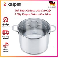 Nồi Luộc Gà Inox 304 Cao Cấp 5 Đáy Kalpen Shiner Size 28cm
